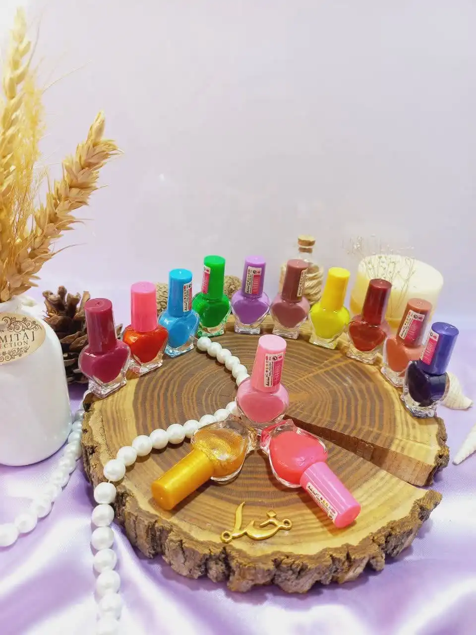 لاک پرطرفدار طرح قلبی نایلی پولیش NAIL POLISH کد A6002