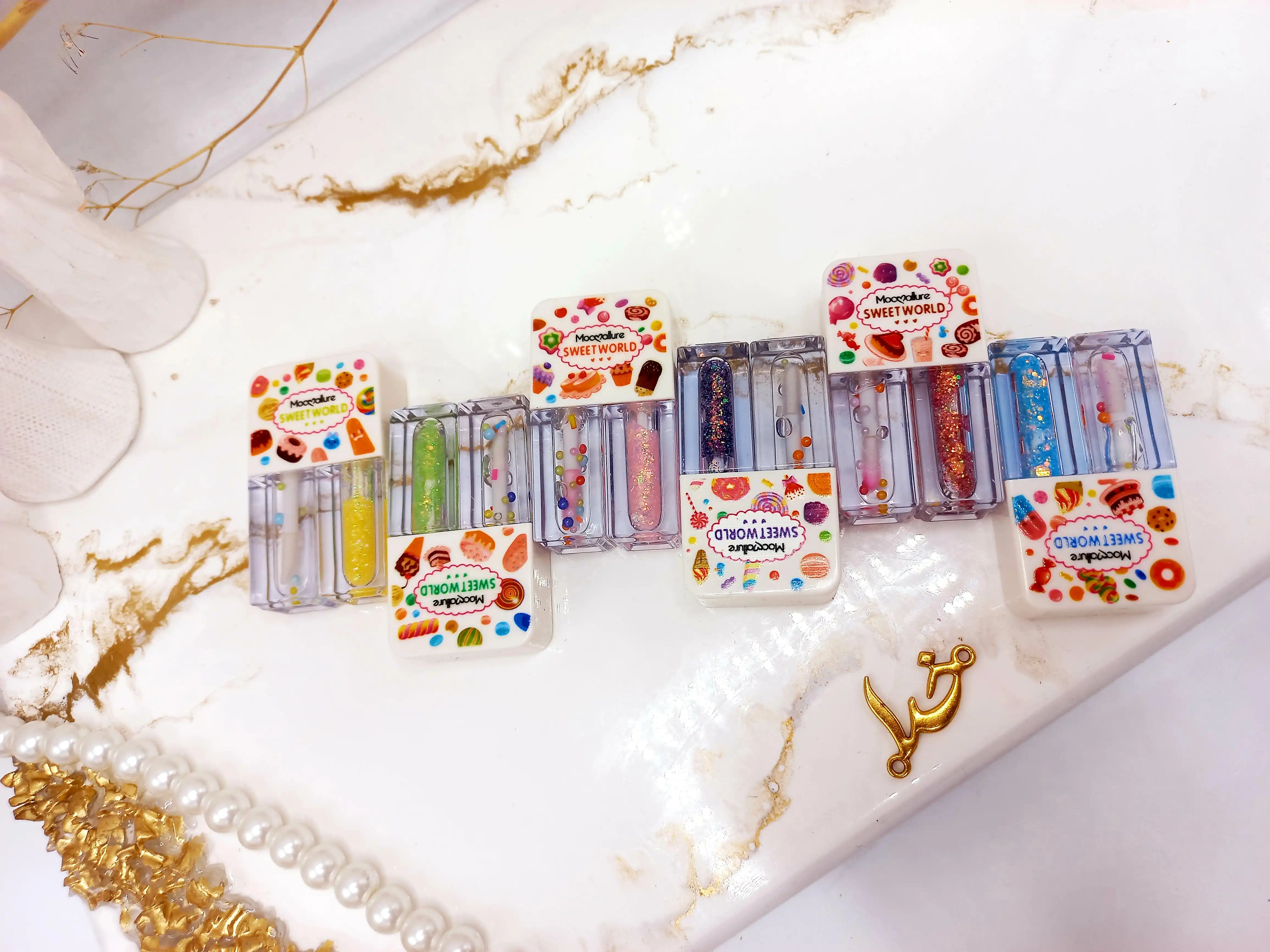 برق لب دو قلو شاین دار موکالره moc allure کد 8031