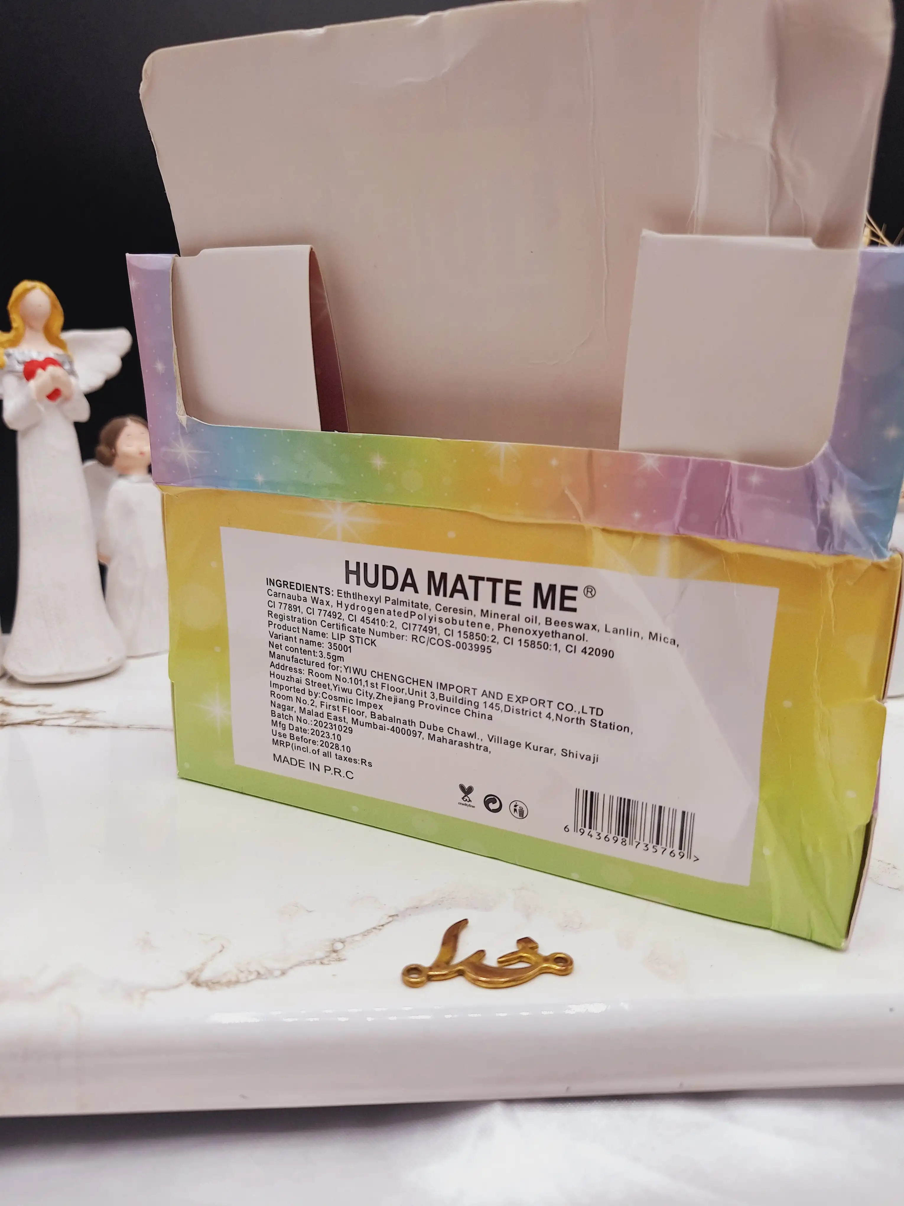 بالم حرارتی ضد آب طرح لب هدا مات می HUDA MATTE ME کد 35001
