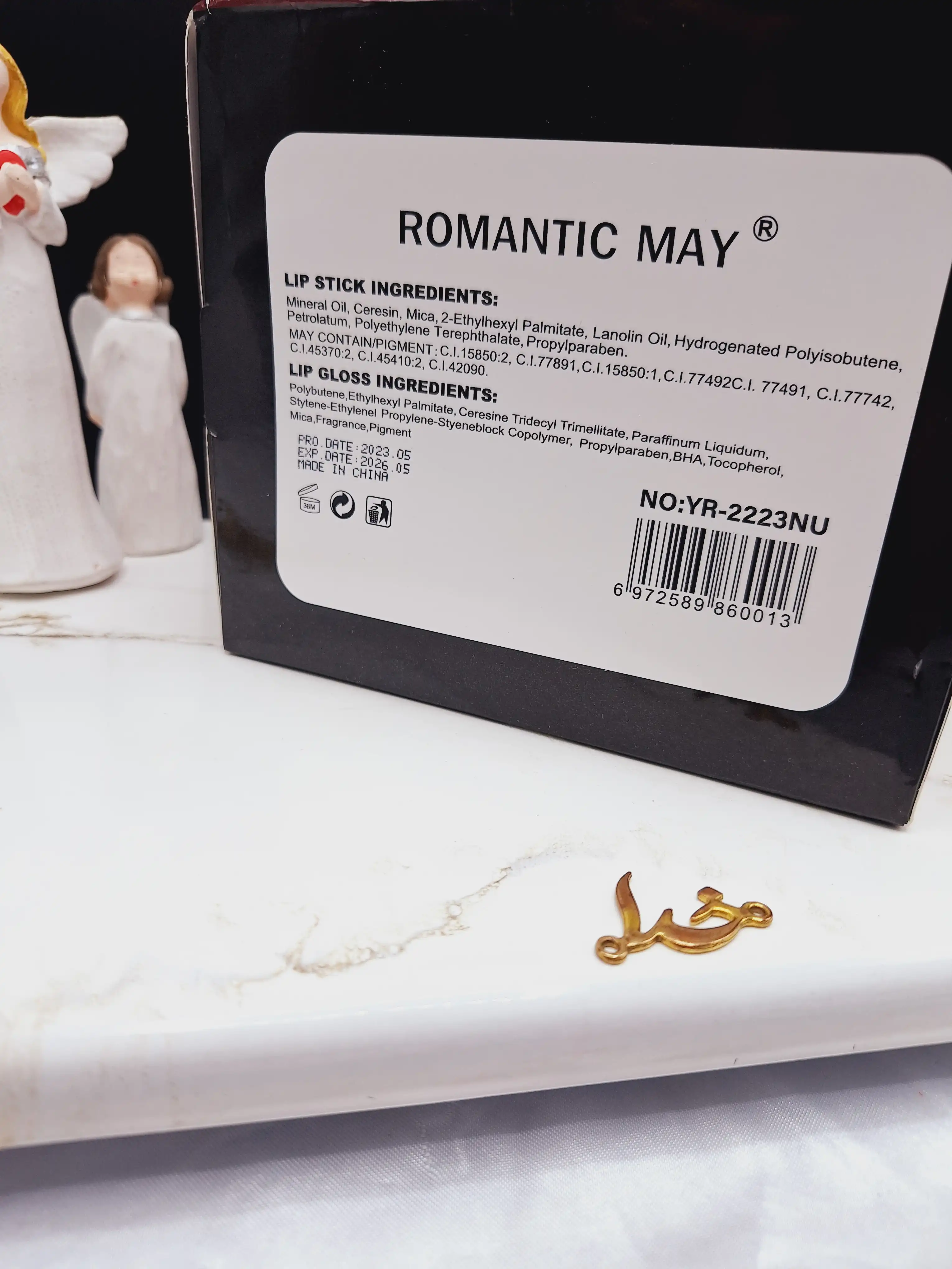 پک 6 تایی رژ جامد و مایع دو سر برند ROMANTIC MAY کد YR-2223