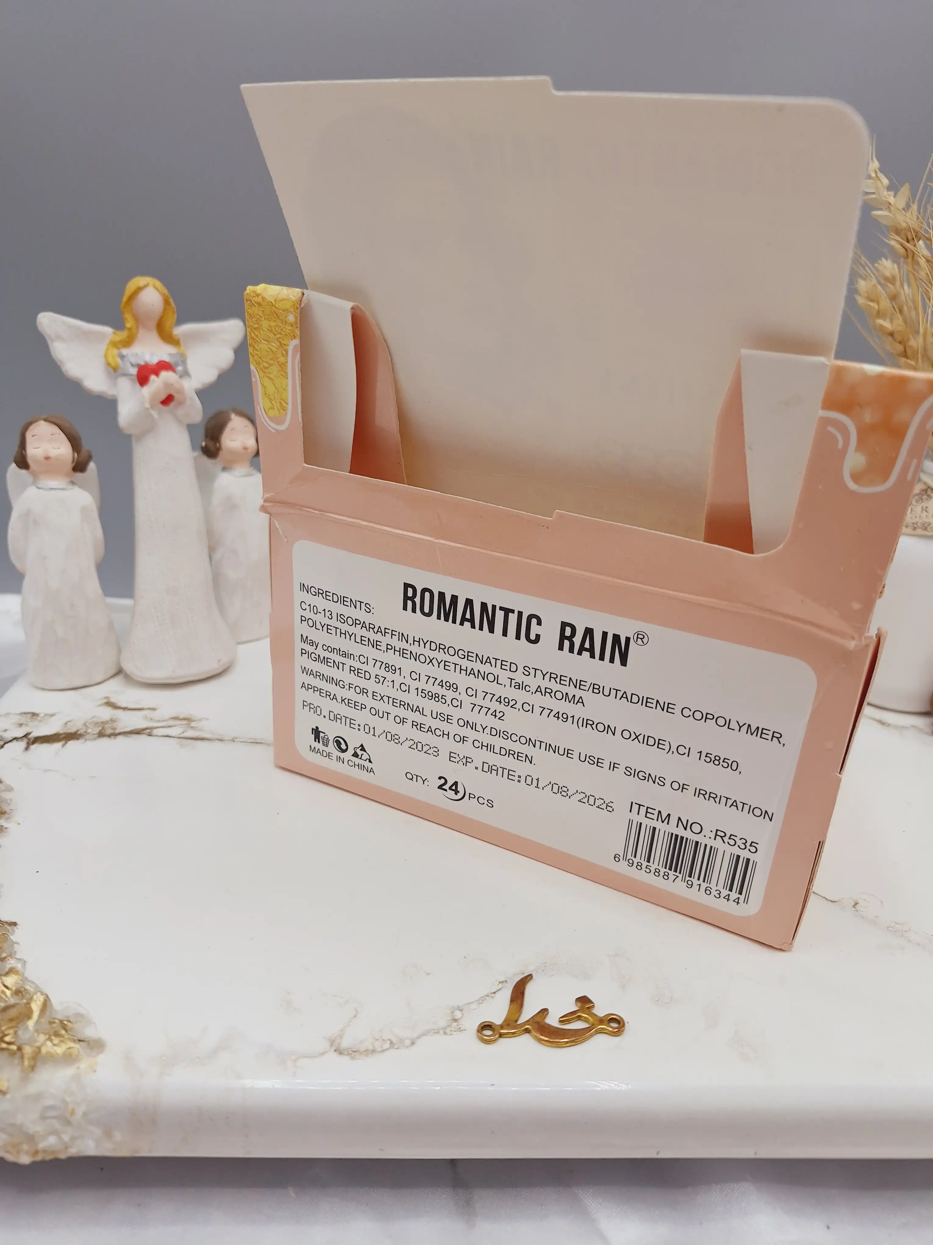 برق لب حرارتی شاین دار رومانتیک راین ROMANTIC RAIN کد R535