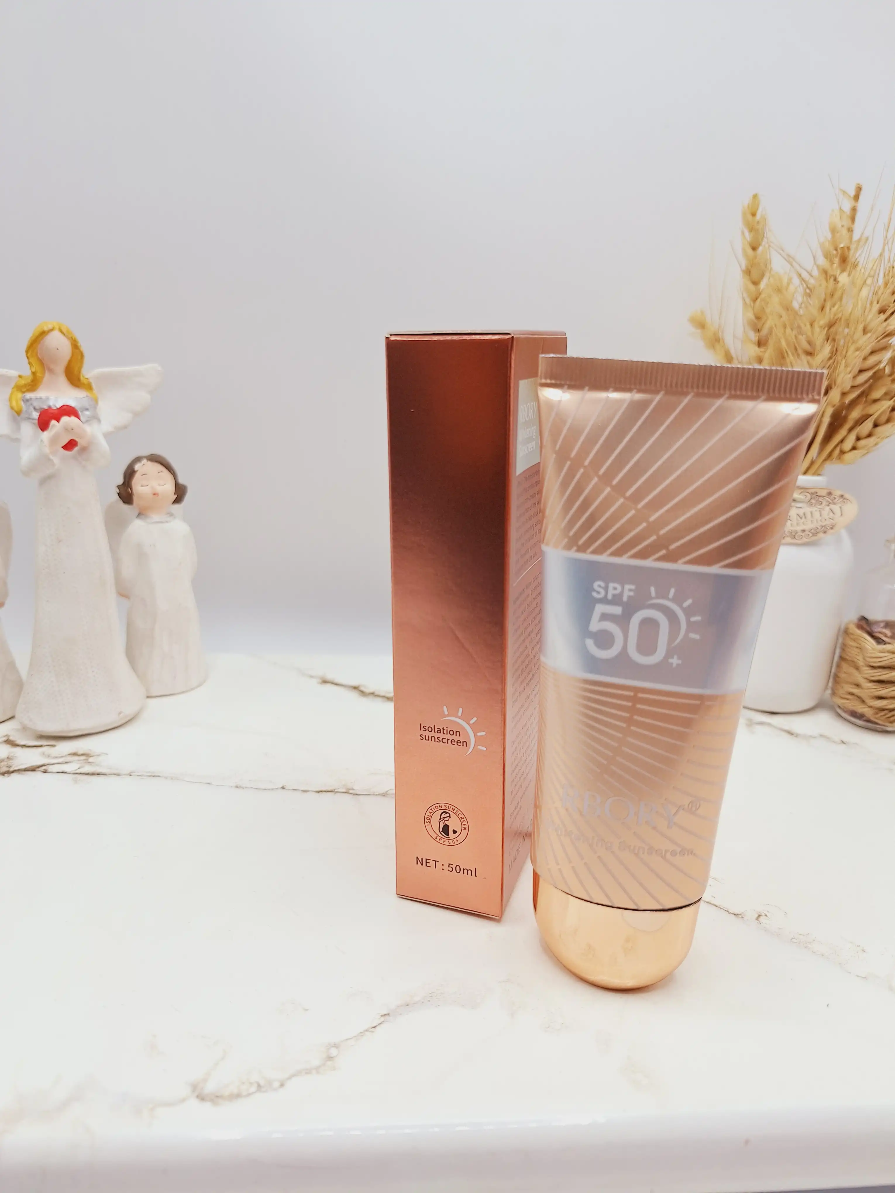 ضد آفتاب بی رنگ SPF 50 برند RBORY اصلی کد R22002