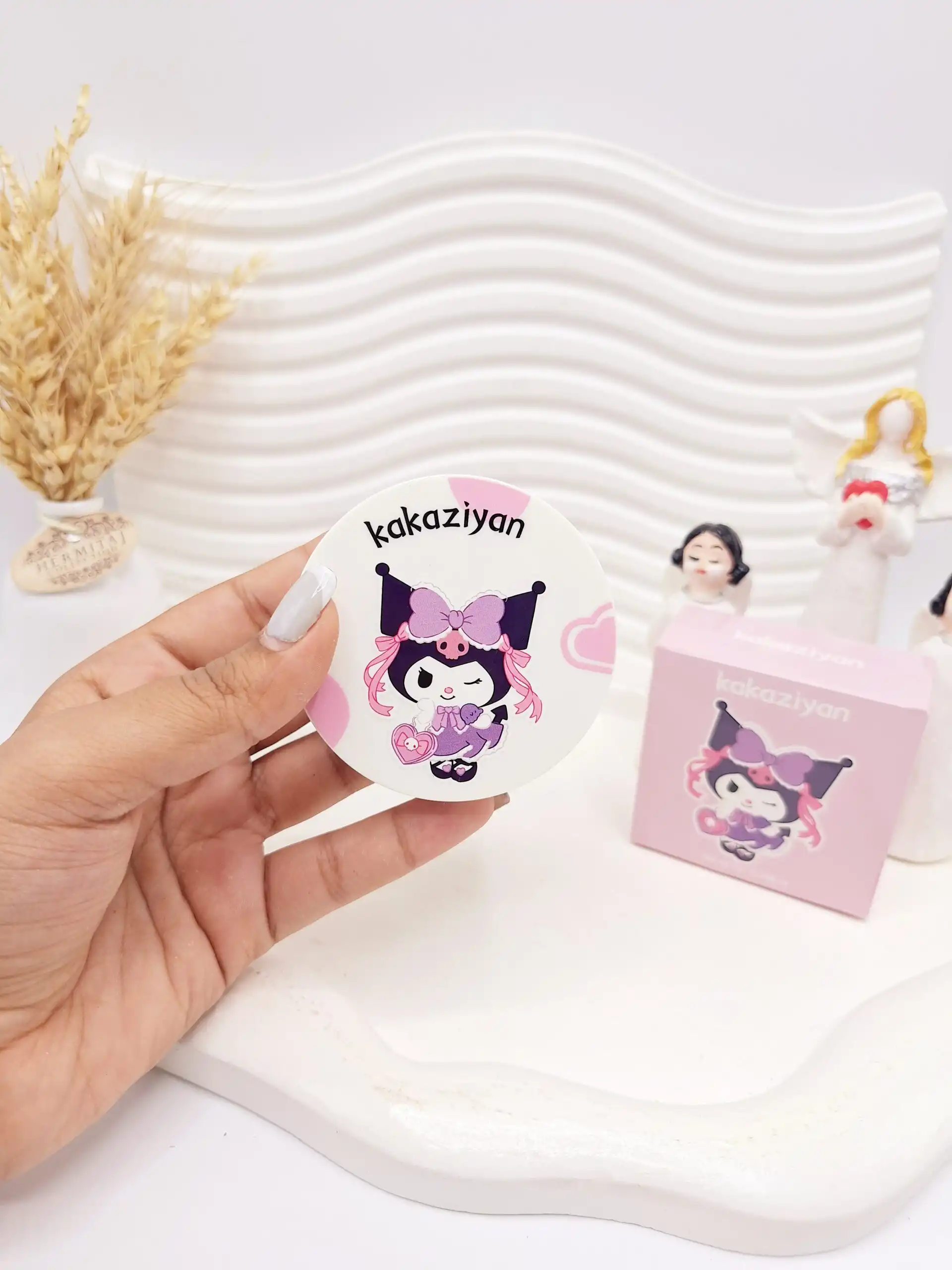 پودر فیکس کرومی بنفش خوشحال kakaziyan کد 015-7 (کارتن صورتی)