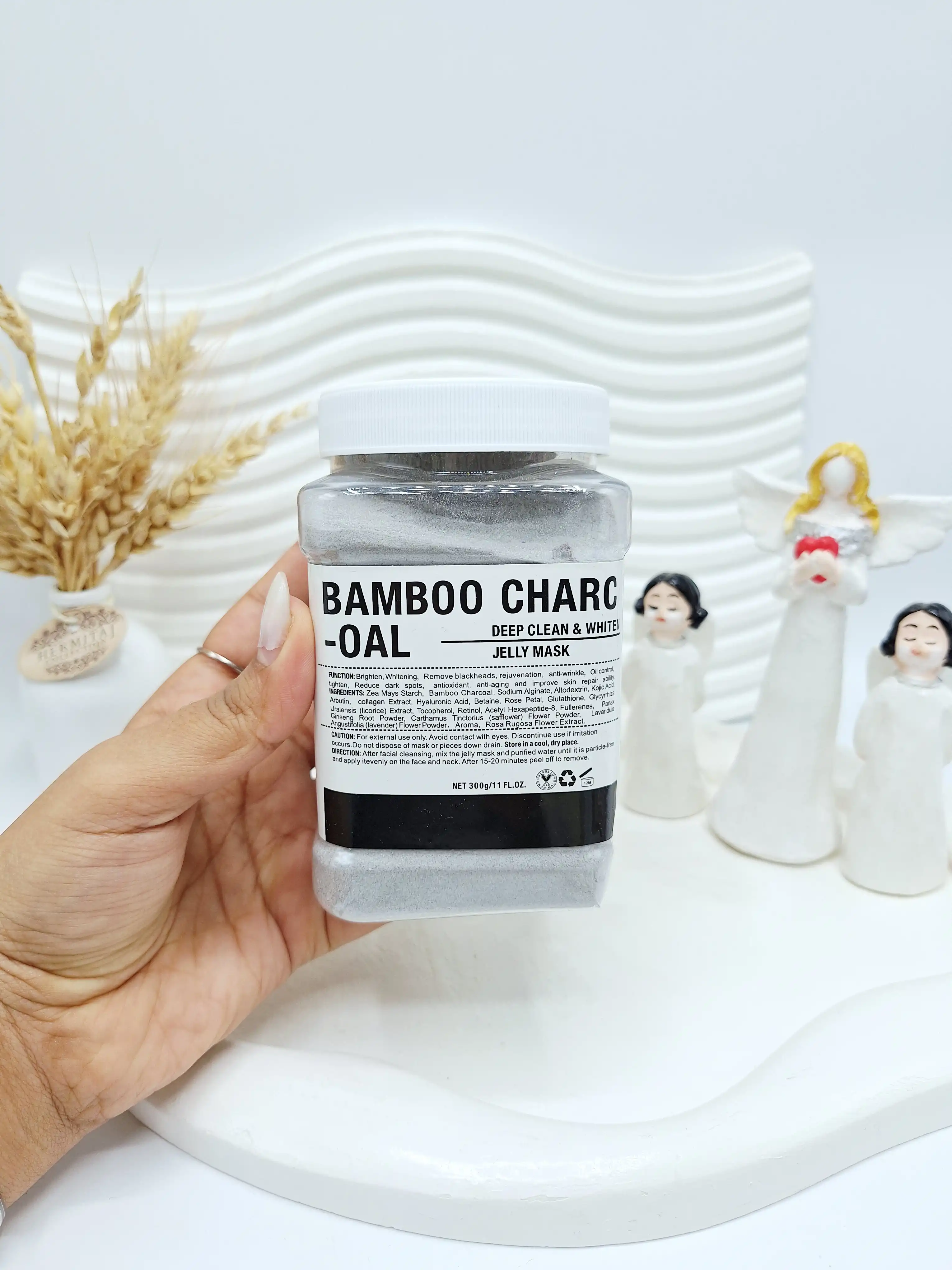 ماسک هیدروژلی زغال بامبو BAMBOO دکتر مینایر 300 گرم