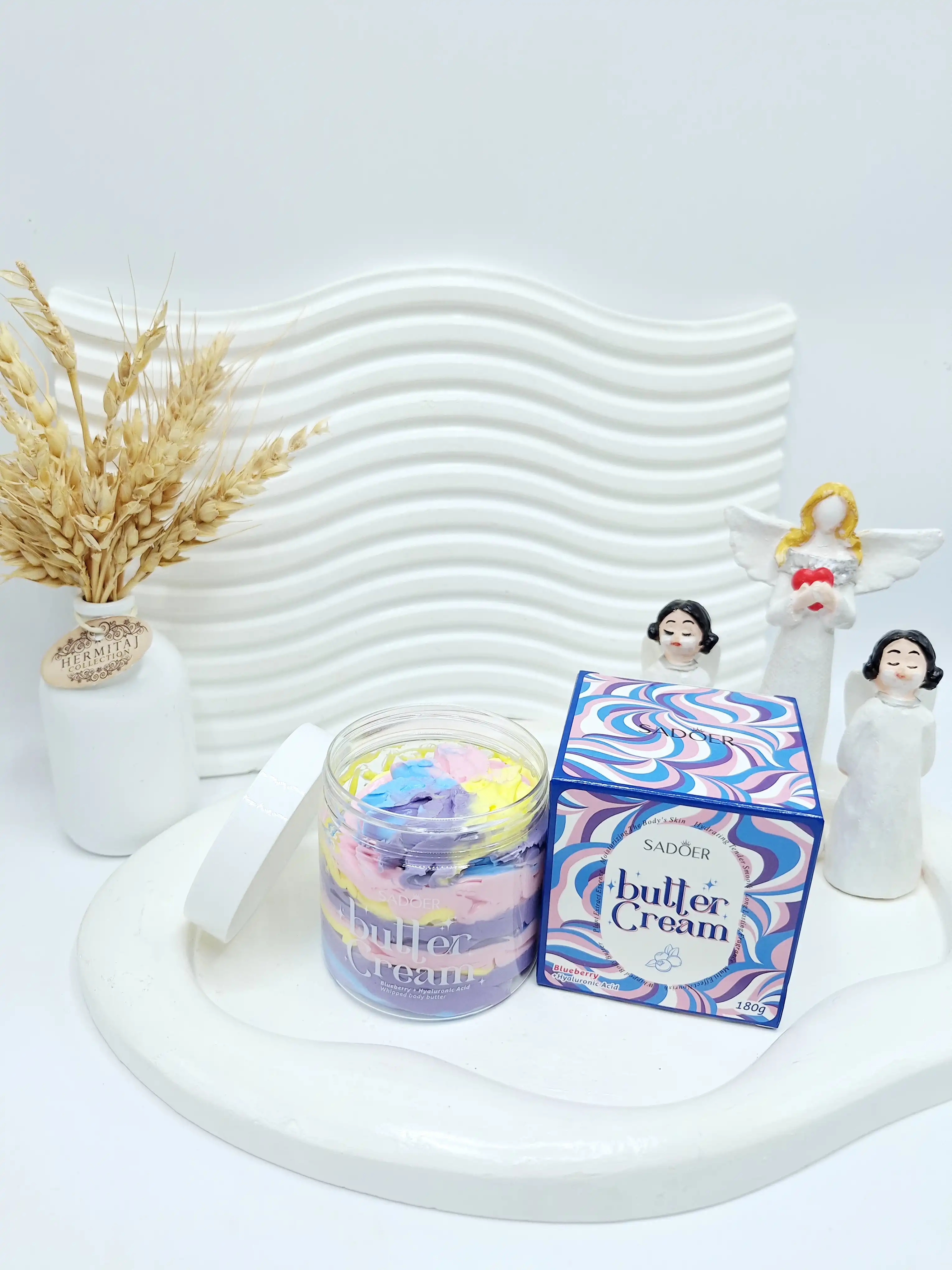کره بدن کاسه ای رنگین کمانی بلوبری و هیالورونیک اسید سادور کد 9703