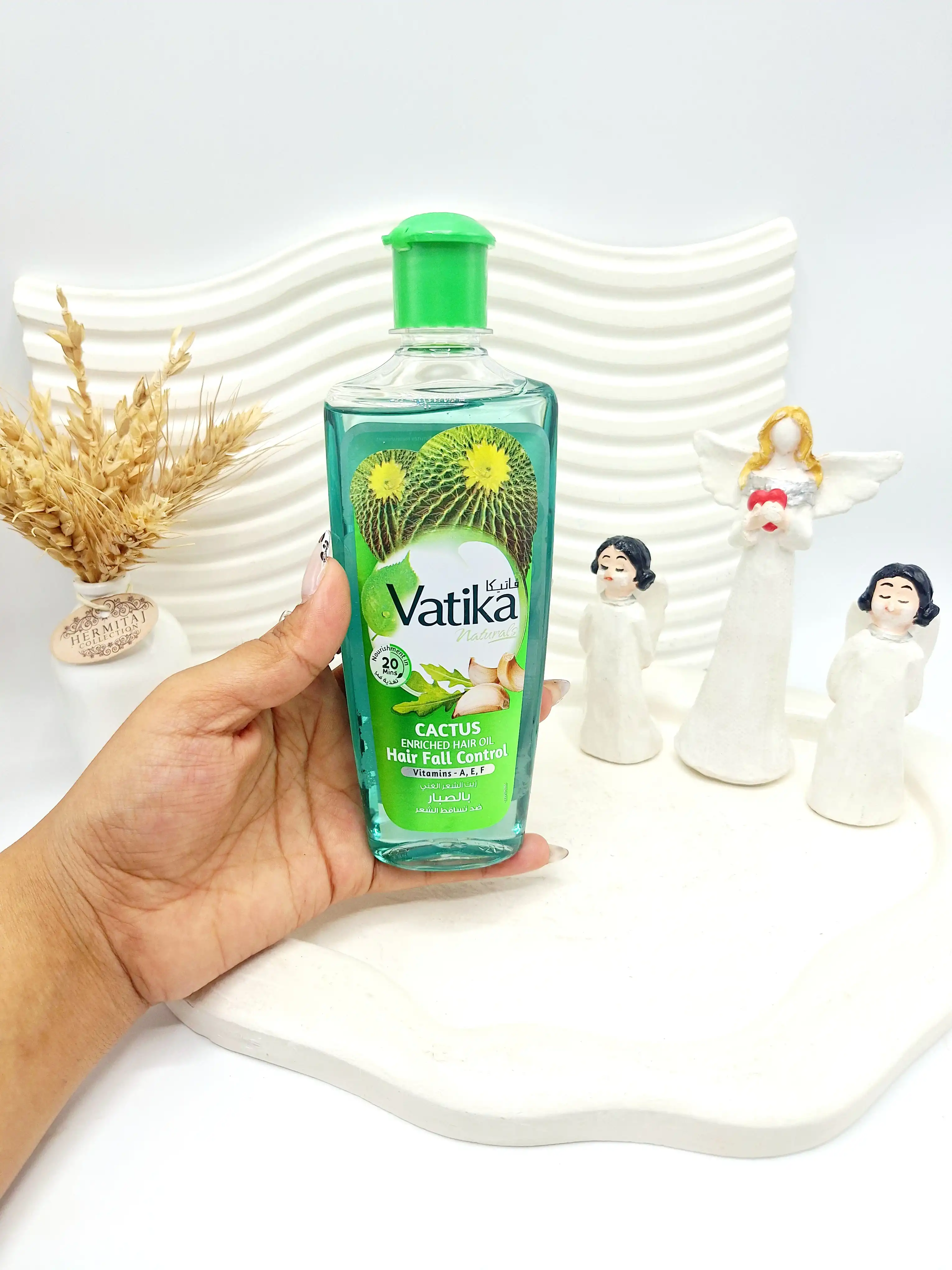 روغن موی طبیعی حاوی آلوئه ورا برند Vatika کد۱۰۳۴